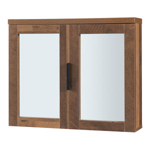 Spegelsskåp Namsskogan 50x60x15cm Valnötsutseende [en.casa]