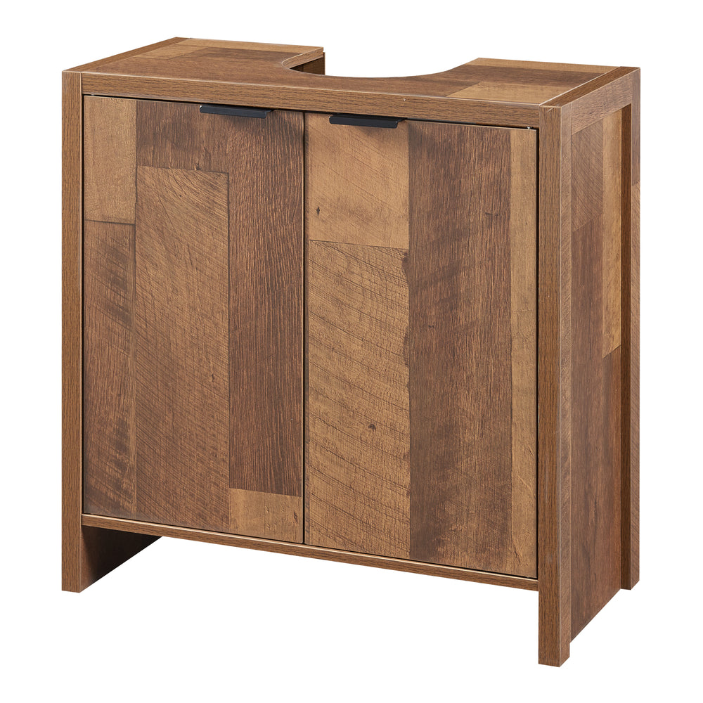 Tvättställsskåp Namsskogan 60x60x30cm valnötslook [en.casa] - premiumXL