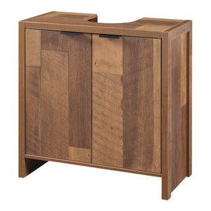 Tvättställsskåp Namsskogan 60x60x30cm Valnötlook [en.casa]