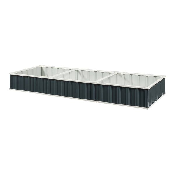 Upphöjd säng Albrandswaard 258x90x30 cm antracit [en.casa]