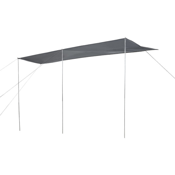 Husvagnsmarkis Beuningen 400x240x235 cm Grå [pro.tec]
