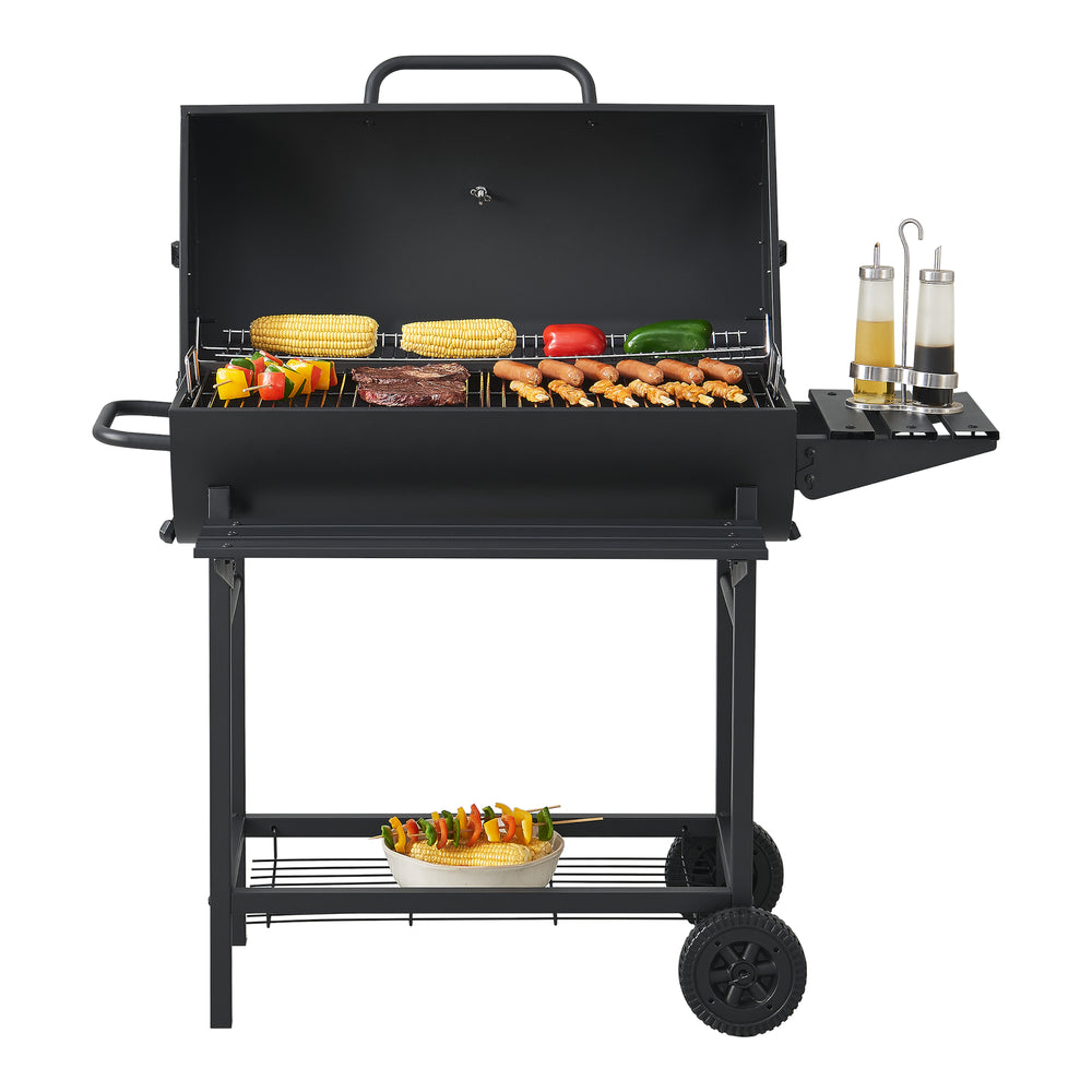 Armento grillvagn 95x108x61cm svart [casa.pro]