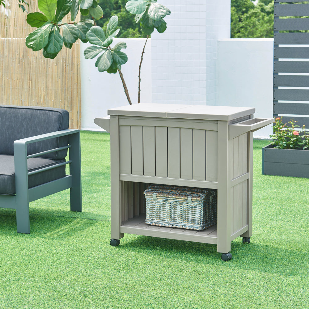 Utomhus kylvagn Arsita 102x47x87 cm Beige [casa.pro]