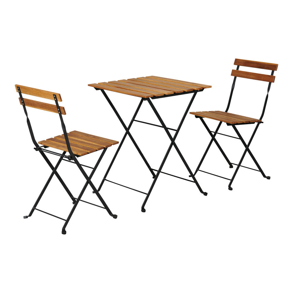 Bistroset Bovino 3 - delars Akaciaträ [casa.pro] - premiumXL