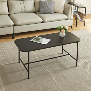 Soffbord Samnanger 110x50x45cm Svart [en.casa]