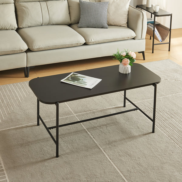 Soffbord Samnanger 110x50x45cm Svart [en.casa]