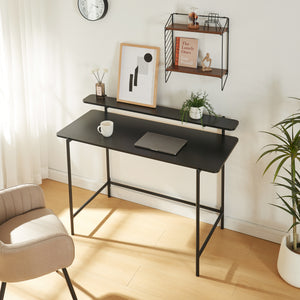 Skrivbord Samnanger 120x55x88 cm Svart [en.casa]