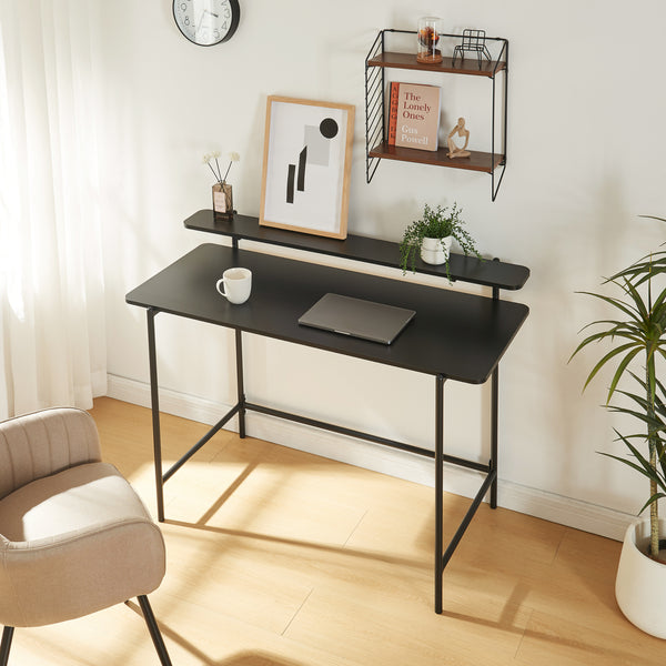 Skrivbord Samnanger 120x55x88 cm Svart [en.casa]