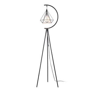 Golvlampa Austell Metall 171cm Svart/Vit [lux.pro]