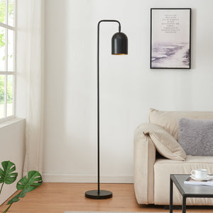 Golvlampa Barnard Metall 159 cm Svart [lux.pro]