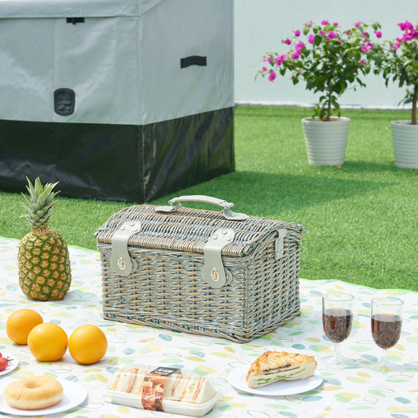 Picknickkorg Folldal för 2 personer 40x28x25 cm [casa.pro]