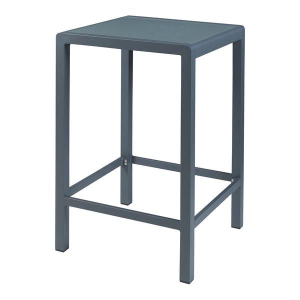 Barbord Avise utebord 108x70x70 cm härdat glas antracit [casa.pro] 