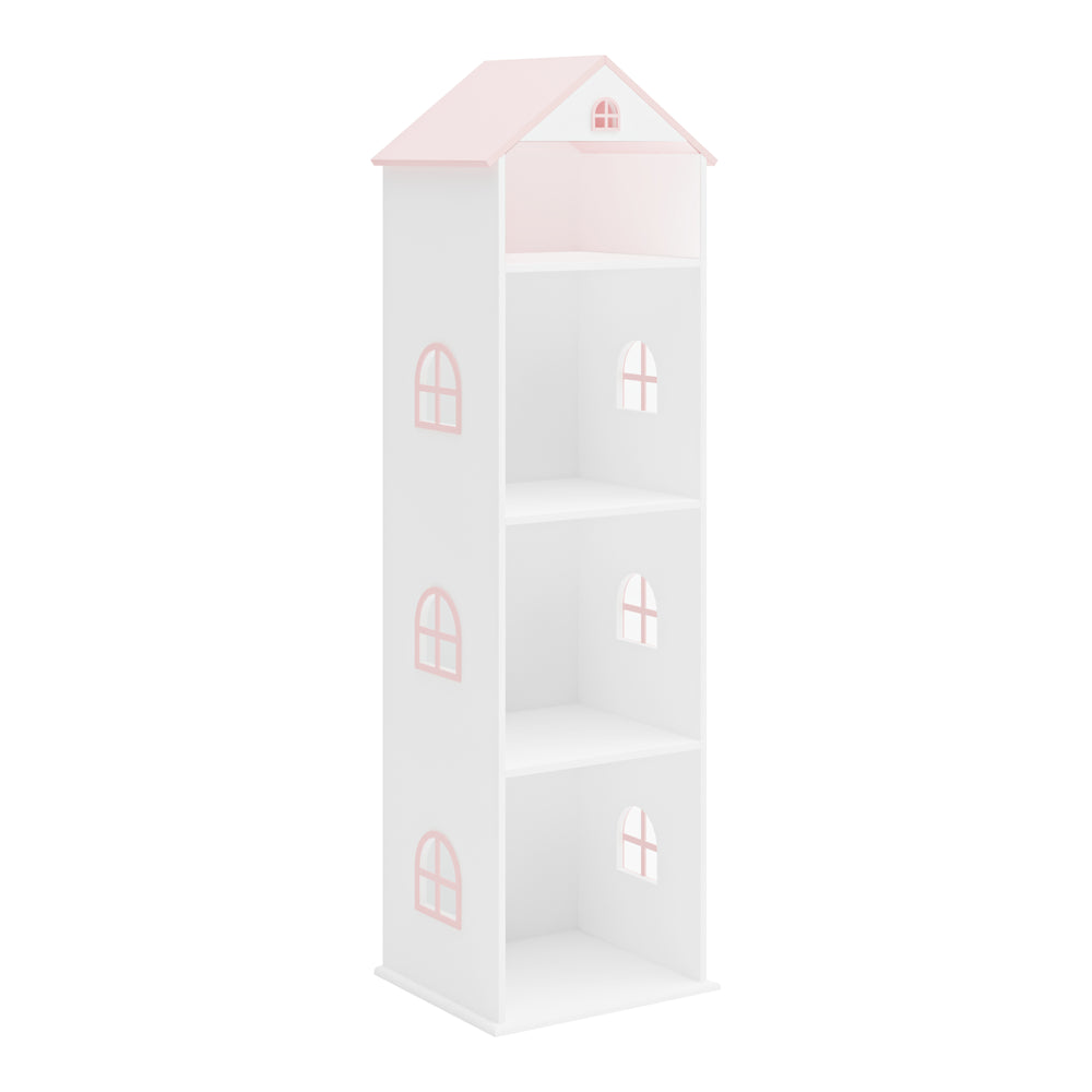 Barnhylla Vipsali 140x40x35 cm Vit/Rosa [en.casa] - premiumXL