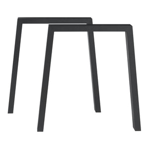 Bordställ 2-pack Kraftisried 72x70cm Svart [en.casa]
