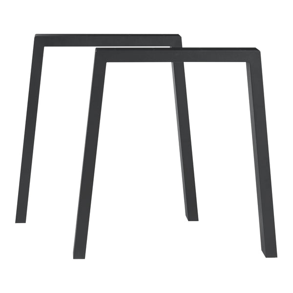 Bordställ 2-pack Kraftisried 72x70cm Svart [en.casa]