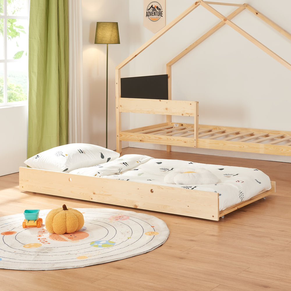 Husbädd Sodankylä med utdragsbädd med madrass 90x200cm [en.casa] - premiumXL