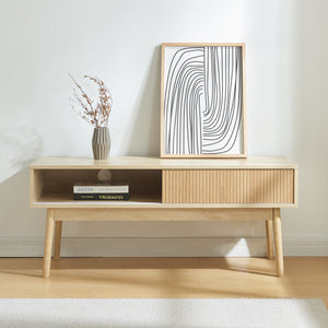 Tv-bänk Landskrona 115x40x48 cm ekfärg [en.casa] 