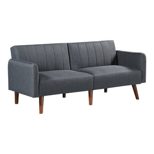 Sovsoffa Malå med liggfunktion 175x70x72 cm Grå [en.casa]