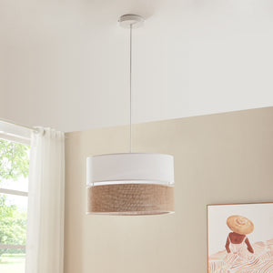 Taklampa Barton Vit/linneutseende [lux.pro]
