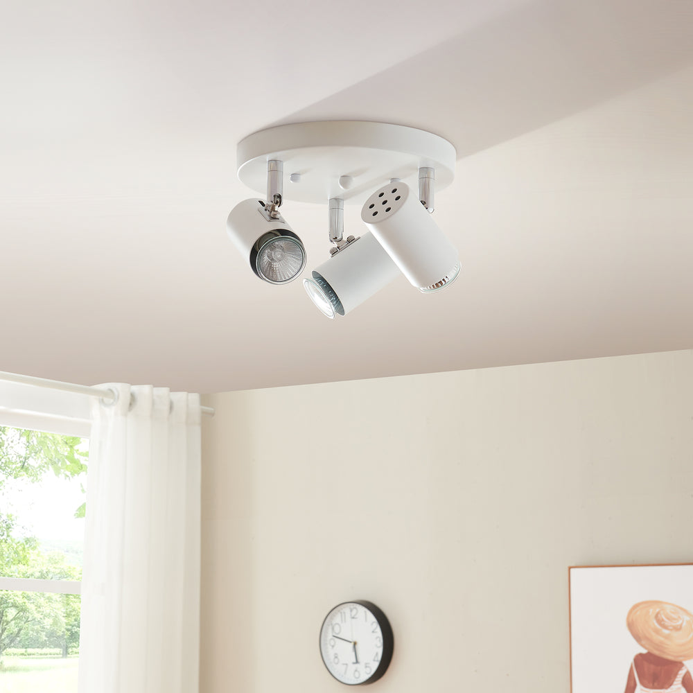 Taklampa Bathgate 3 x GU10 Vit [lux.pro] - premiumXL