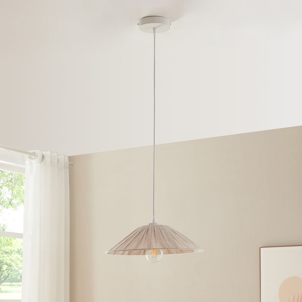 Taklampa Bridge Vit/Beige [lux.pro]