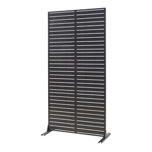 Inomhusavskiljare Trolu Stål 200x100x50 cm Svart [casa.pro]