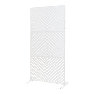 Inomhusavskiljare Kekan Stål 200x100x50 cm Vit [casa.pro]