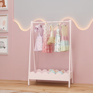 Barnklädhängare Vestnes 99x66x38 cm Cotton Candy [en.casa]