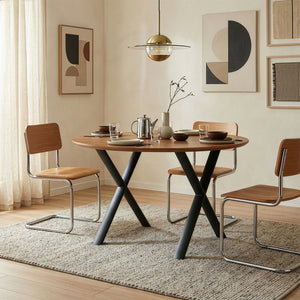 Bordstativ Klixjö 2-pack Stål 72x70x10 cm Svart [en.casa]