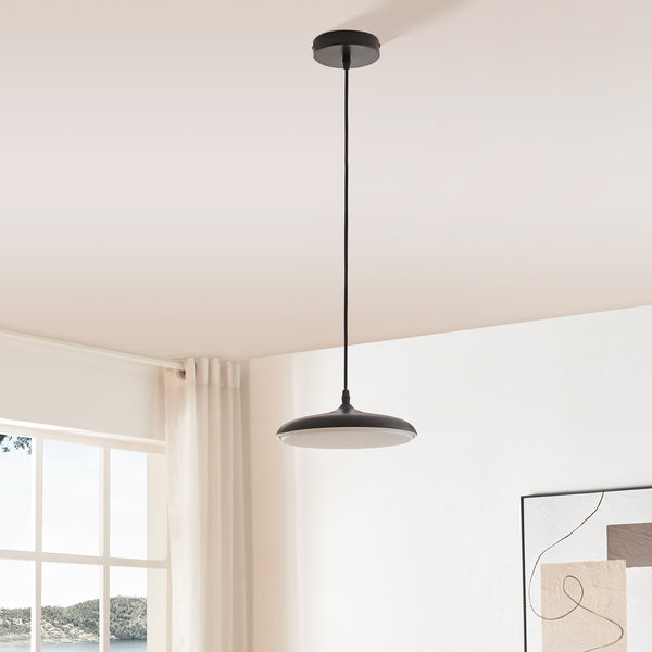 Taklampa Oupilu med integrerade LED-lampor Metall 120x25x25 cm Svart/Vit [lux.pro]