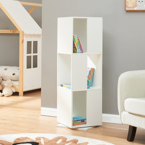 Roterbart bokhylla Fjelmarirg 109x34x34 cm Vit [en.casa]