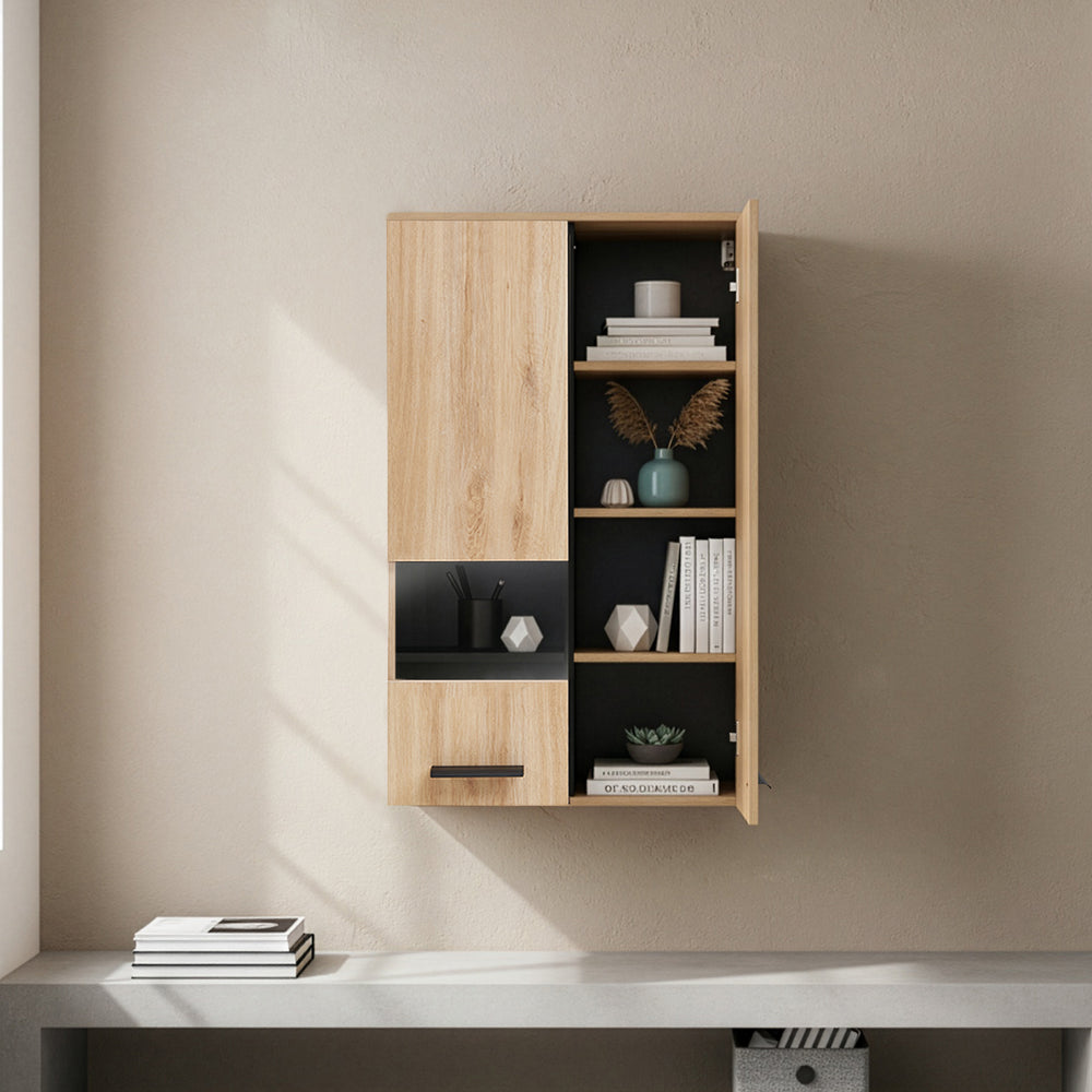 Väggskåp Noppen 98x60x38 cm ekutseende [en.casa] - premiumXL