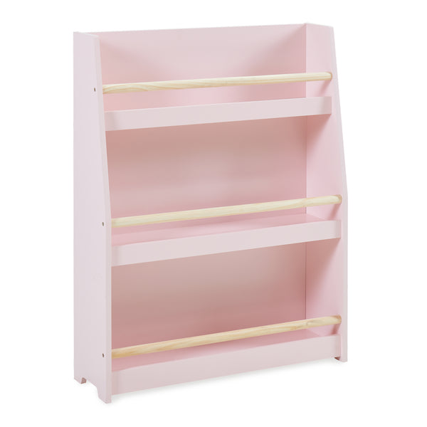Barnbokhylla Virer 78x60x18 cm Rosa [en.casa]