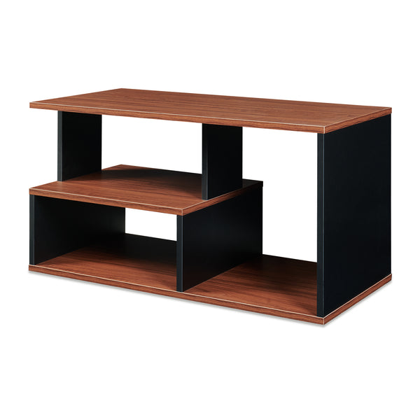 Soffbord Trond 80x40x42 cm Svart/Valnöt [en.casa]