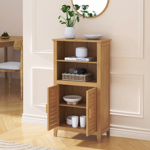 Sidobord Rirg 92x50x25 cm Bambus Natur [en.casa]