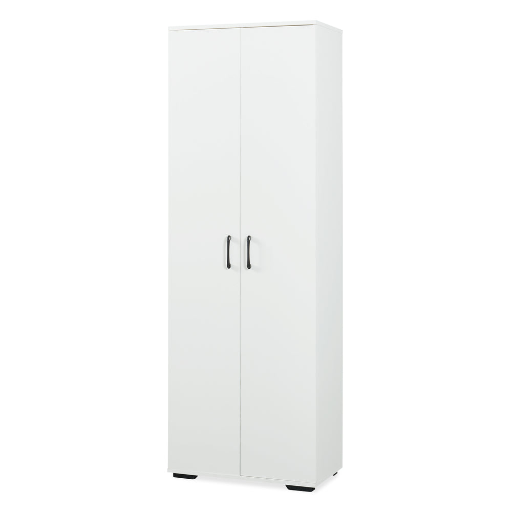 Garderob Chalvefted 175x60x35 cm Vit [en.casa]