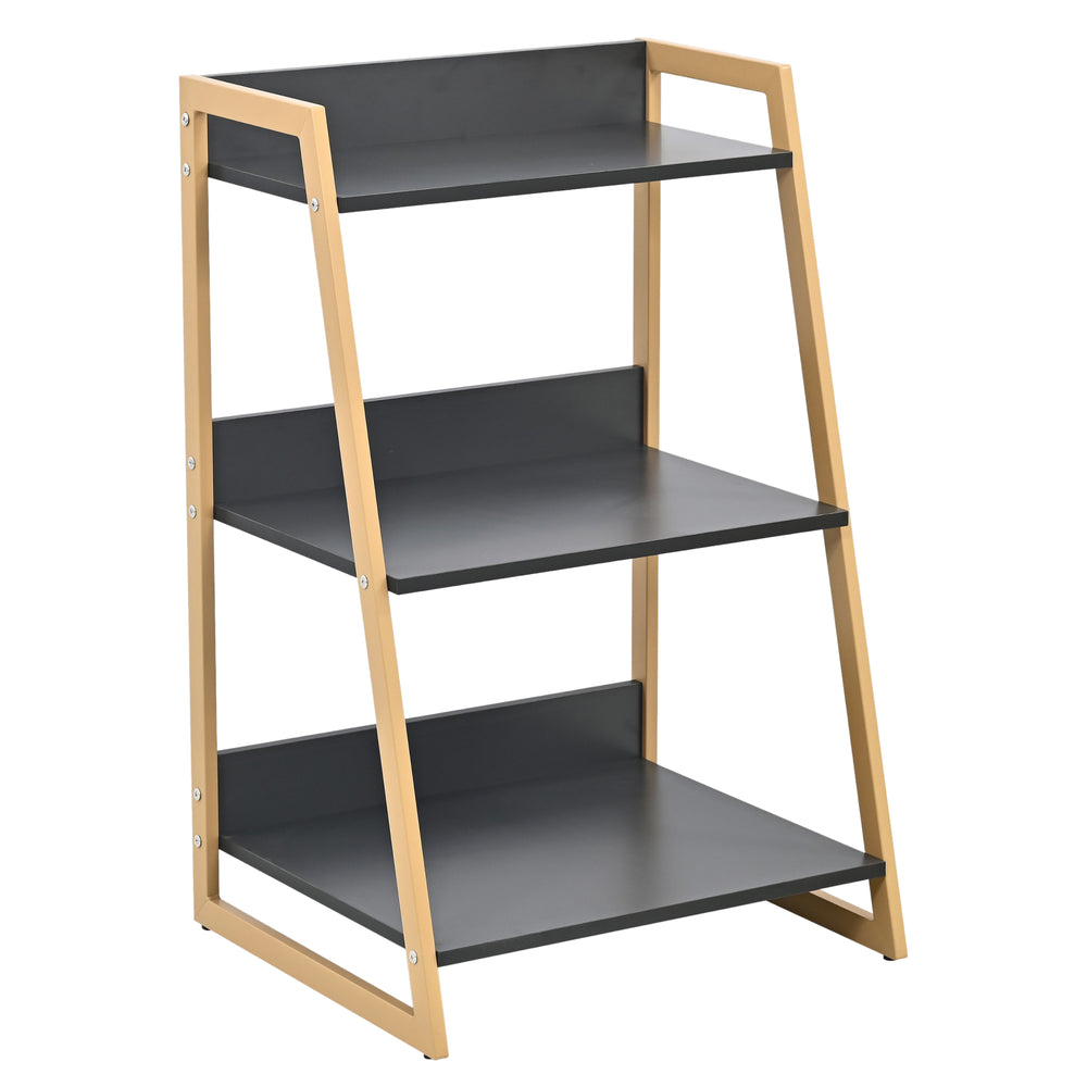 Hyllplan Kuomi 84x53x47 cm Beige/Mörkgrå [en.casa]
