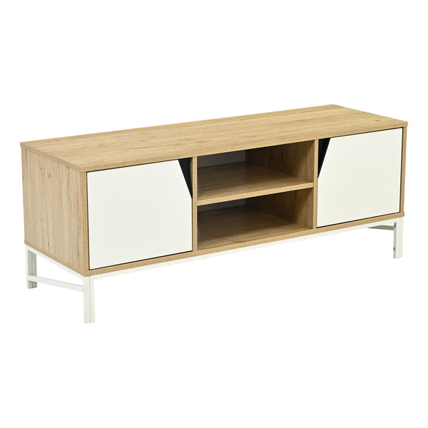 TV-bänk Kerrköndam 120x40x46 cm Eklook/Vit [en.casa]