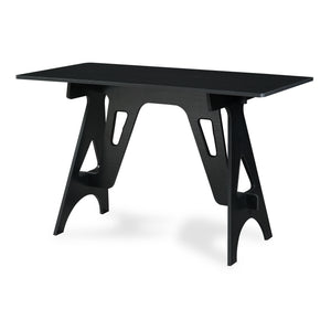 Skrivbord Bostenenna 120x60x75 cm Svart med trästruktur [en.casa]