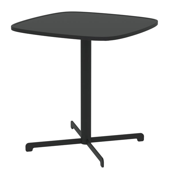 Utomhusbistrombord Foggia 75x70x70 cm stål antracitgrå [casa.pro]