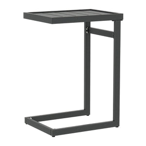 Utomhusbord Gaby stål 58x40x30 cm Antracitgrå [casa.pro]