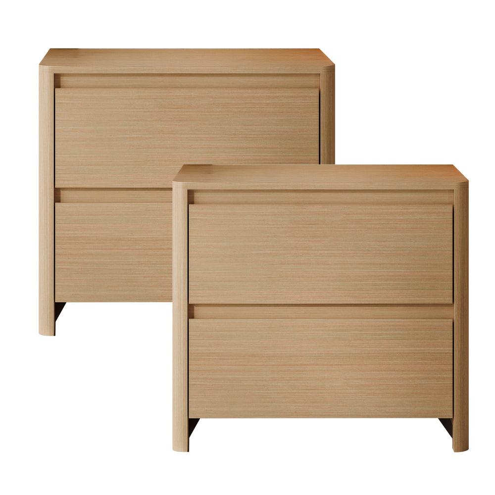 Nattduksbord Takranmaa 2-pack 54x60x40 cm Eklook [en.casa]