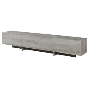 TV-bänk Kapipimso med 3 klaffar 194x31x37 cm eklook, grå [en.casa]