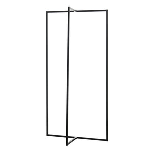 Garderobsställ Norjad 160x80x41 cm Metall Svart [en.casa]