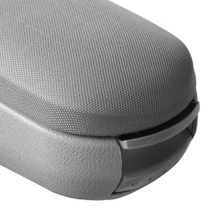 [pro.tec]® Armstöd till Golf IV / Bora / New Beetle med integrerat fack - textil - grå