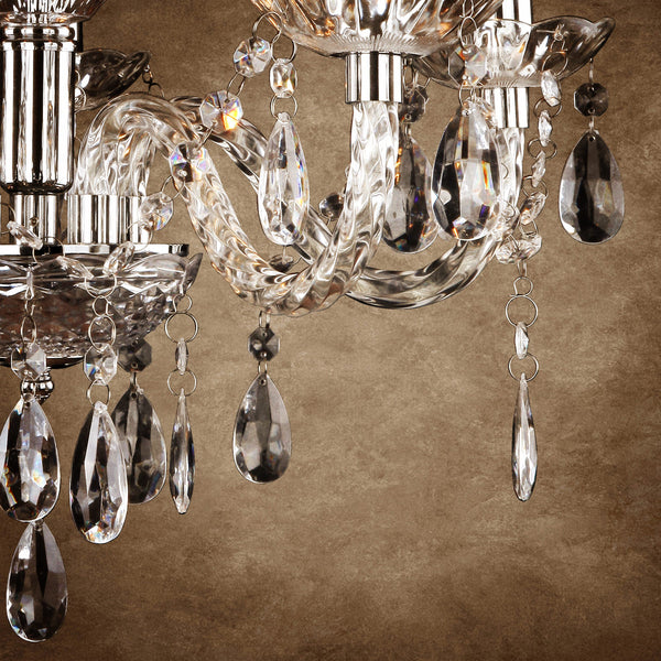 Elegant ljuskrona Elegance femarmad krom [lux.pro]