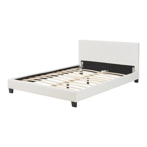 Corium® Dubbelsäng Falsterbo - konstläder (140 x 200 cm) - vit