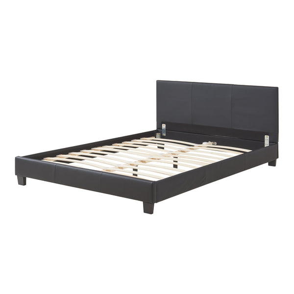 Dubbelsäng Falun konstläder 140 x 200 cm svart Corium® 