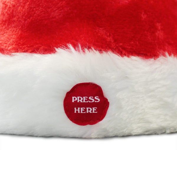 Dansande och sjungande tomte hatt 39cmxØ22cm [lux.pro]