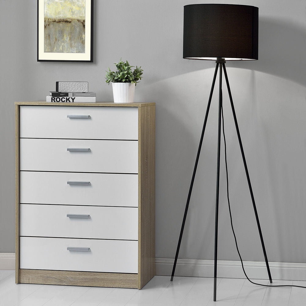 Golvlampa vridbar fot 1x E27 Ø 29,5 x 150 cm Svart lux.pro - premiumXL